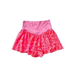 aerie pink cross over flowy shorts - size small